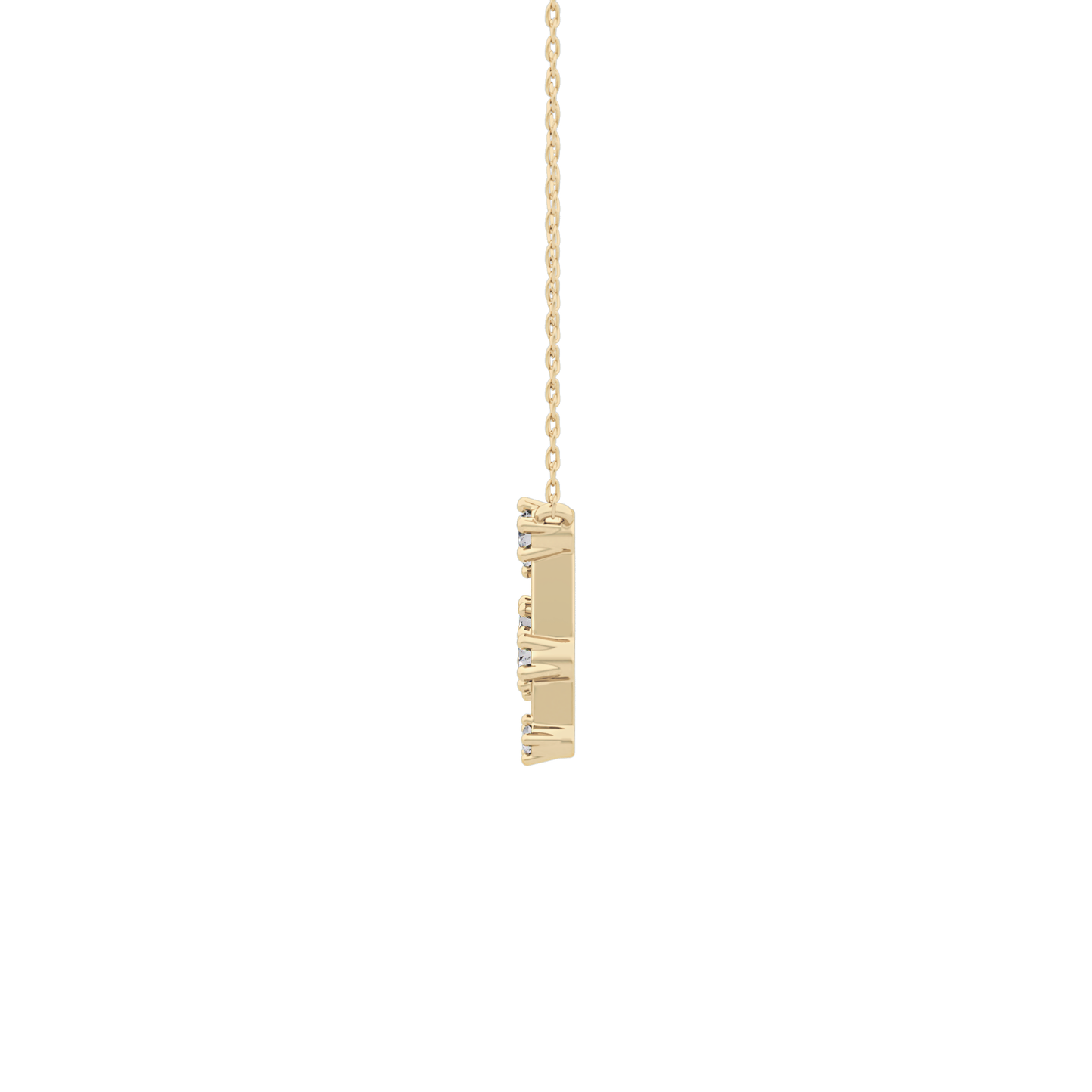 0.18 TCW Round Lab Grown Diamond Gemini Zodiac Constellation Necklace