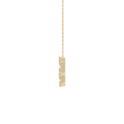 0.18 TCW Round Lab Grown Diamond Gemini Zodiac Constellation Necklace