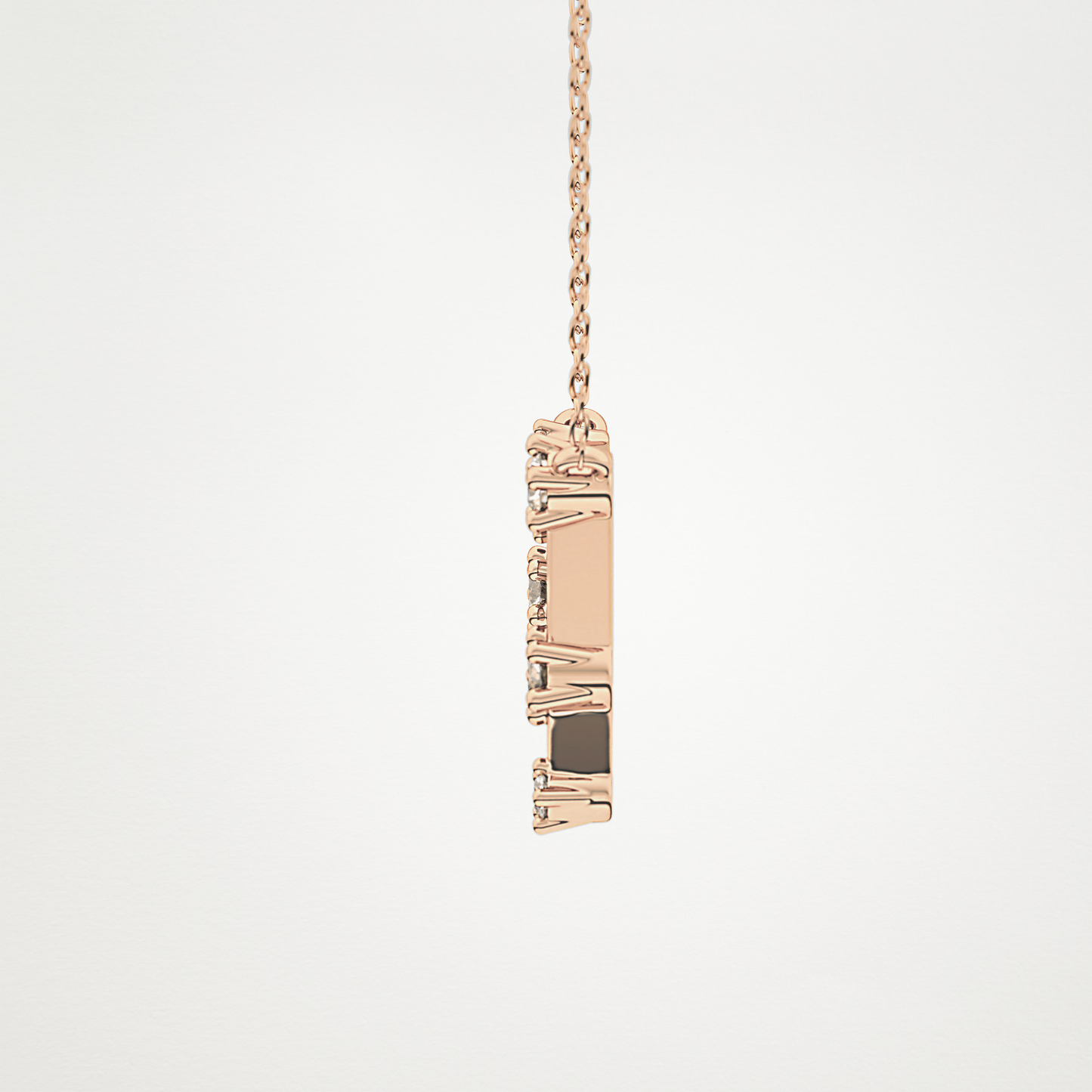 0.18 TCW Round Lab Grown Diamond Gemini Zodiac Constellation Necklace
