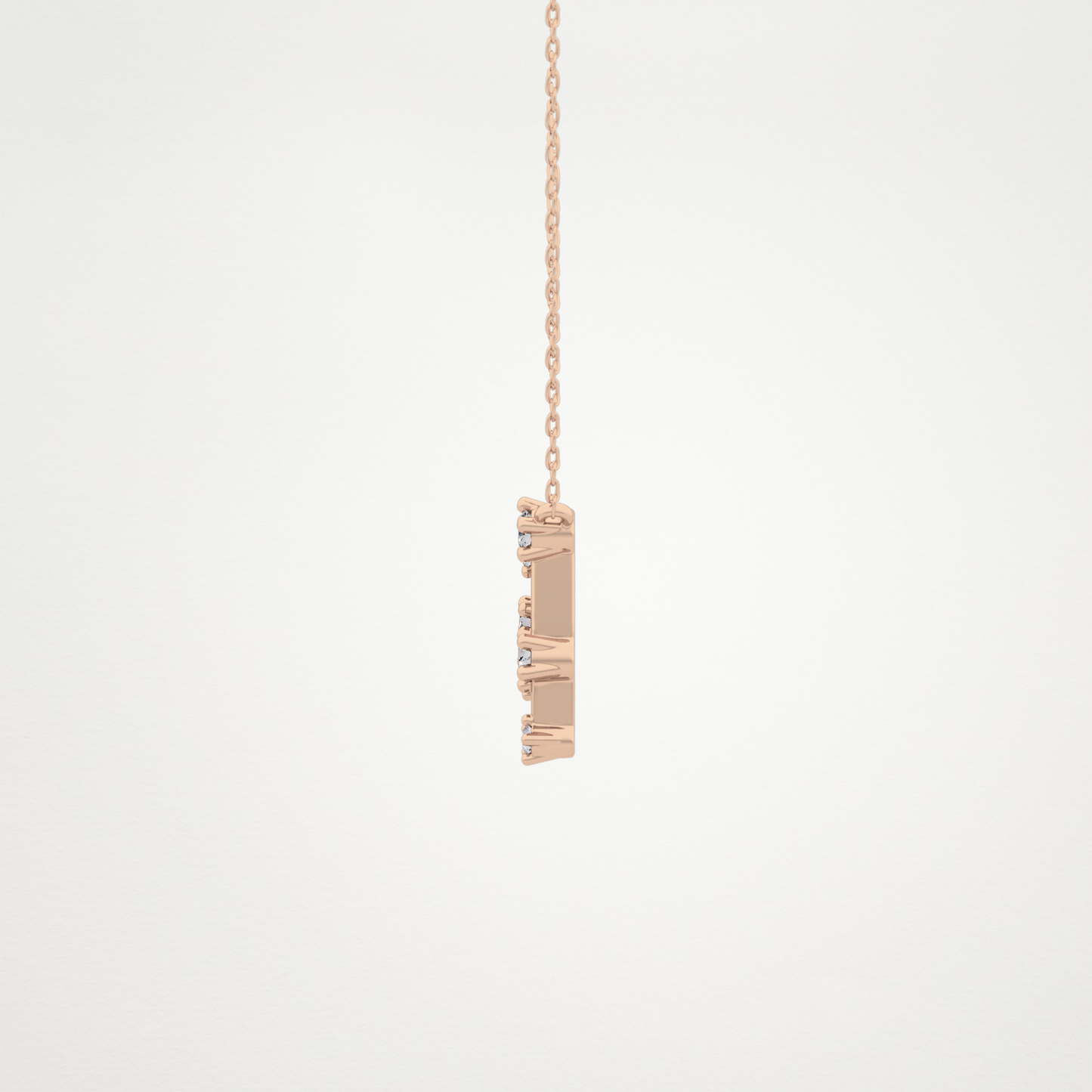 0.18 TCW Round Lab Grown Diamond Gemini Zodiac Constellation Necklace