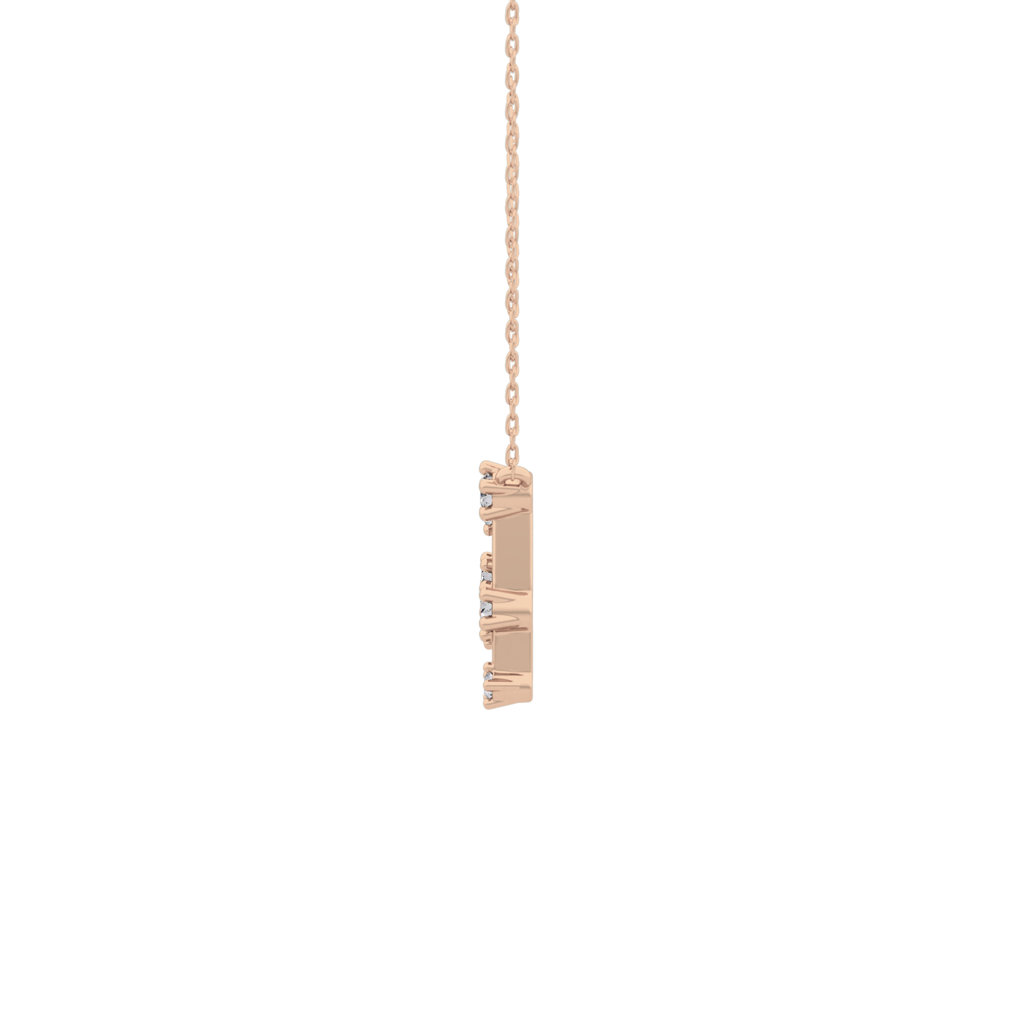 0.18 TCW Round Lab Grown Diamond Gemini Zodiac Constellation Necklace