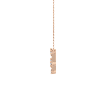 0.18 TCW Round Lab Grown Diamond Gemini Zodiac Constellation Necklace