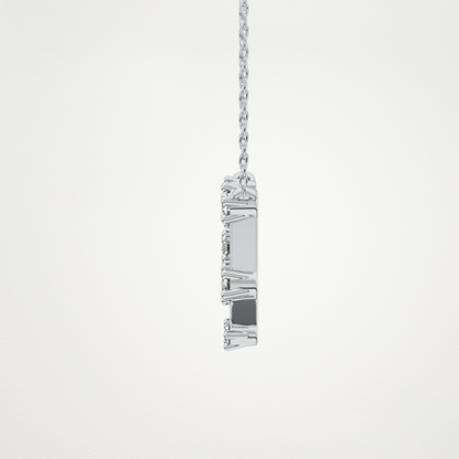 0.18 TCW Round Lab Grown Diamond Gemini Zodiac Constellation Necklace