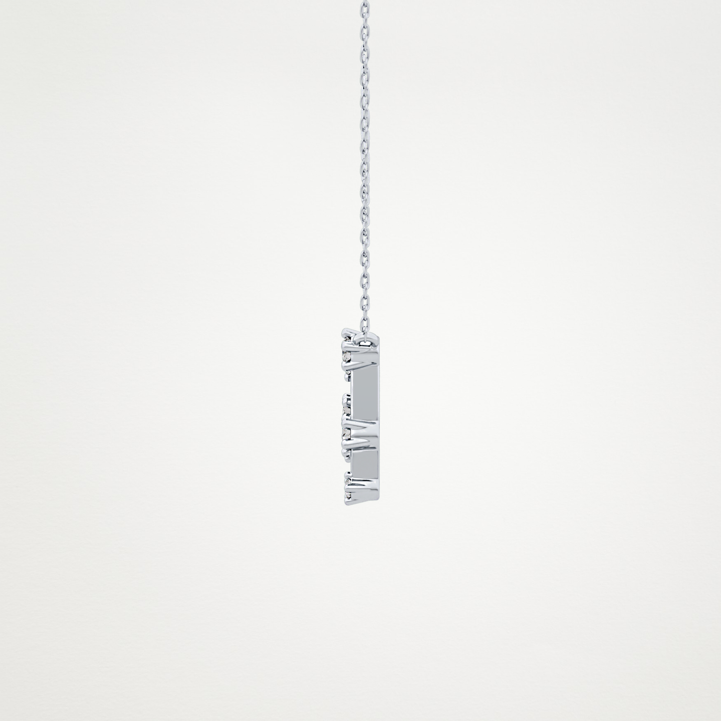 0.18 TCW Round Lab Grown Diamond Gemini Zodiac Constellation Necklace