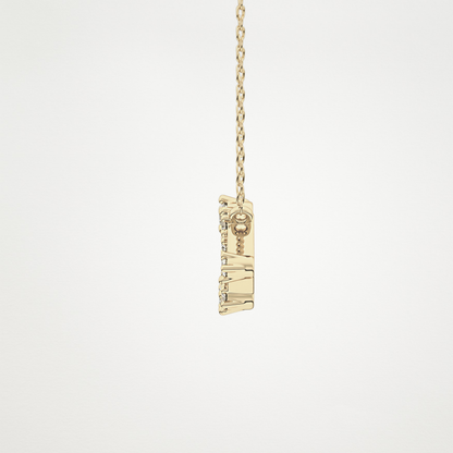 0.15 TCW Round Lab Grown Diamond Leo Zodiac Constellation Necklace
