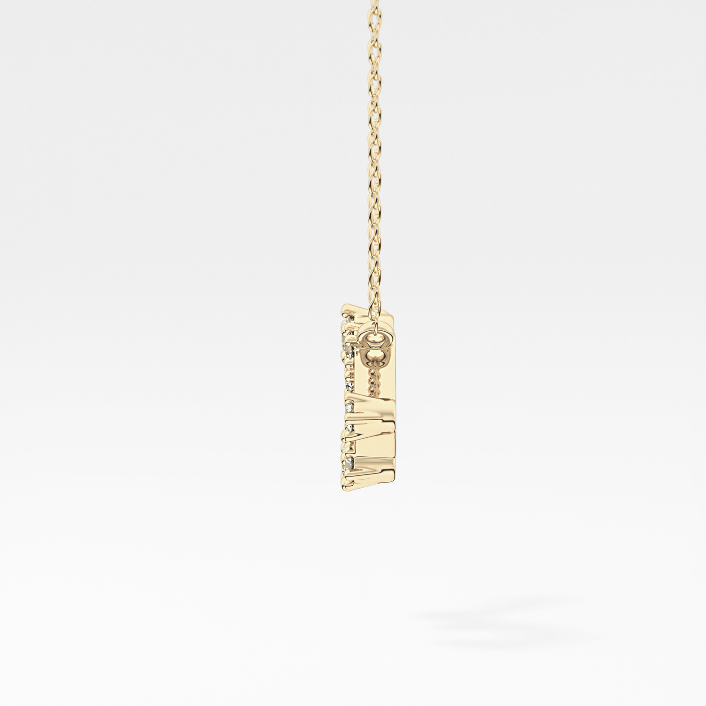 0.15 TCW Round Lab Grown Diamond Leo Zodiac Constellation Necklace