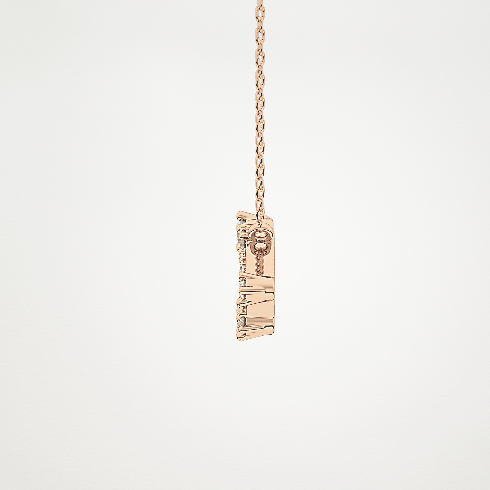 0.15 TCW Round Lab Grown Diamond Leo Zodiac Constellation Necklace