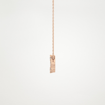 0.15 TCW Round Lab Grown Diamond Leo Zodiac Constellation Necklace