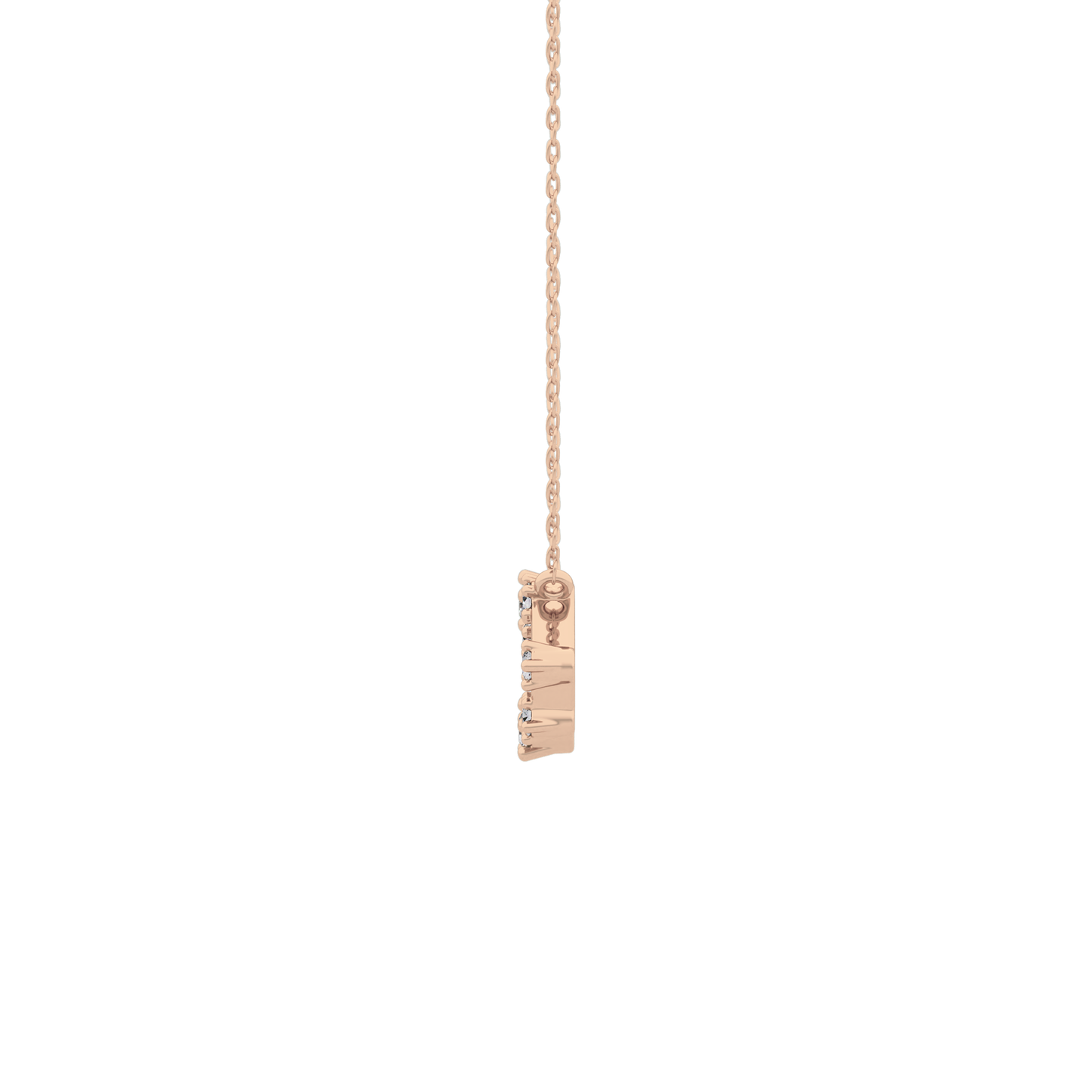 0.15 TCW Round Lab Grown Diamond Leo Zodiac Constellation Necklace