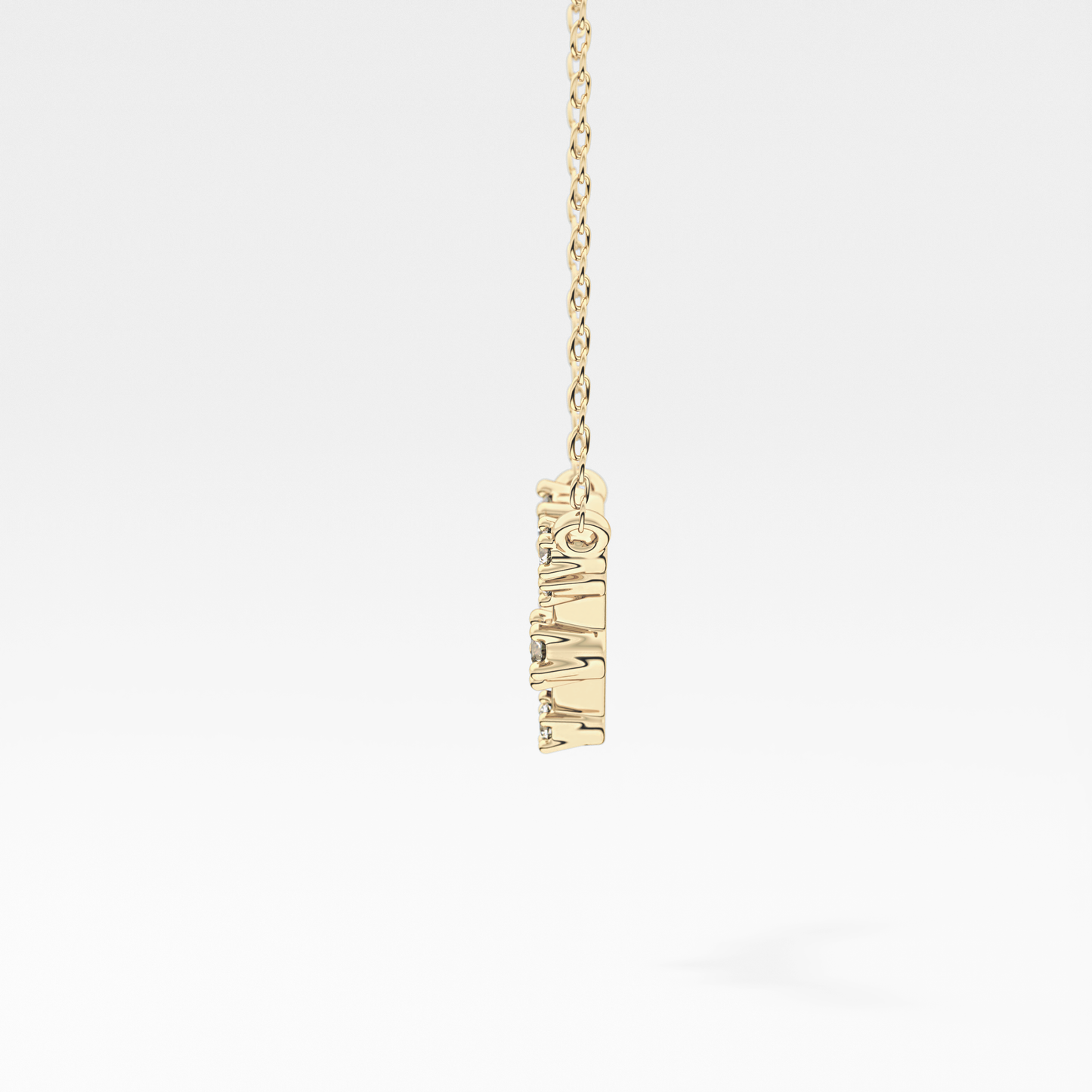0.078 TCW Round Lab Grown Diamond Libra Zodiac Constellation Necklace