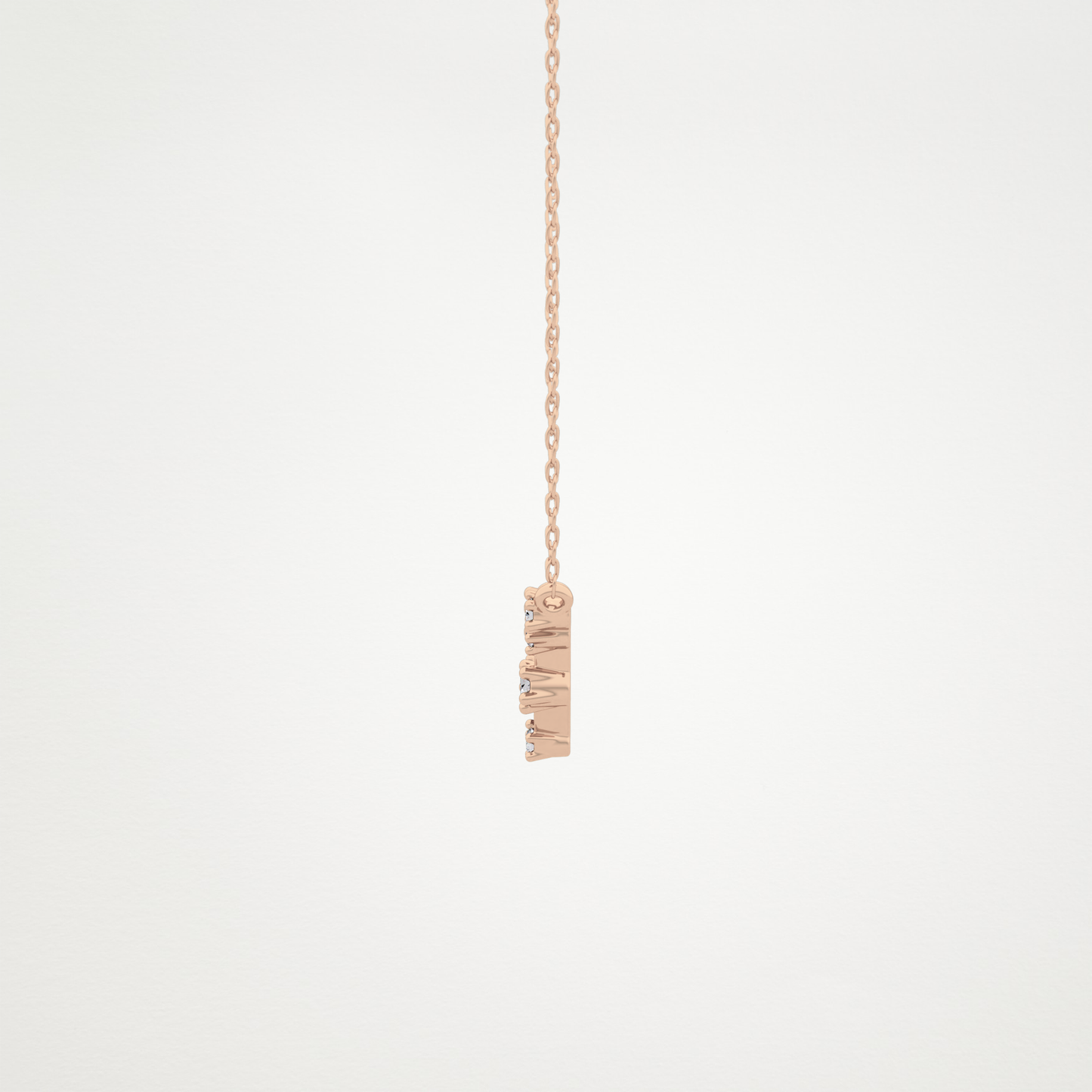 0.078 TCW Round Lab Grown Diamond Libra Zodiac Constellation Necklace