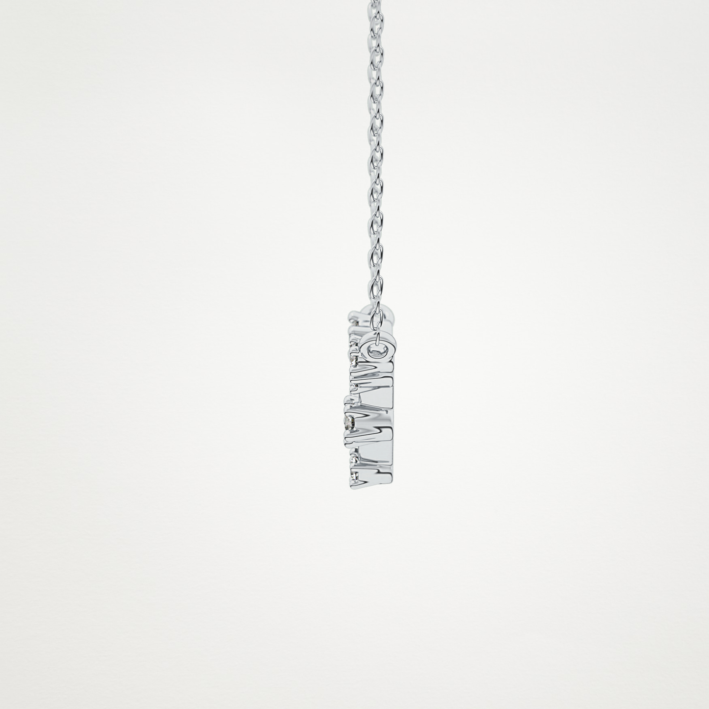 0.078 TCW Round Lab Grown Diamond Libra Zodiac Constellation Necklace
