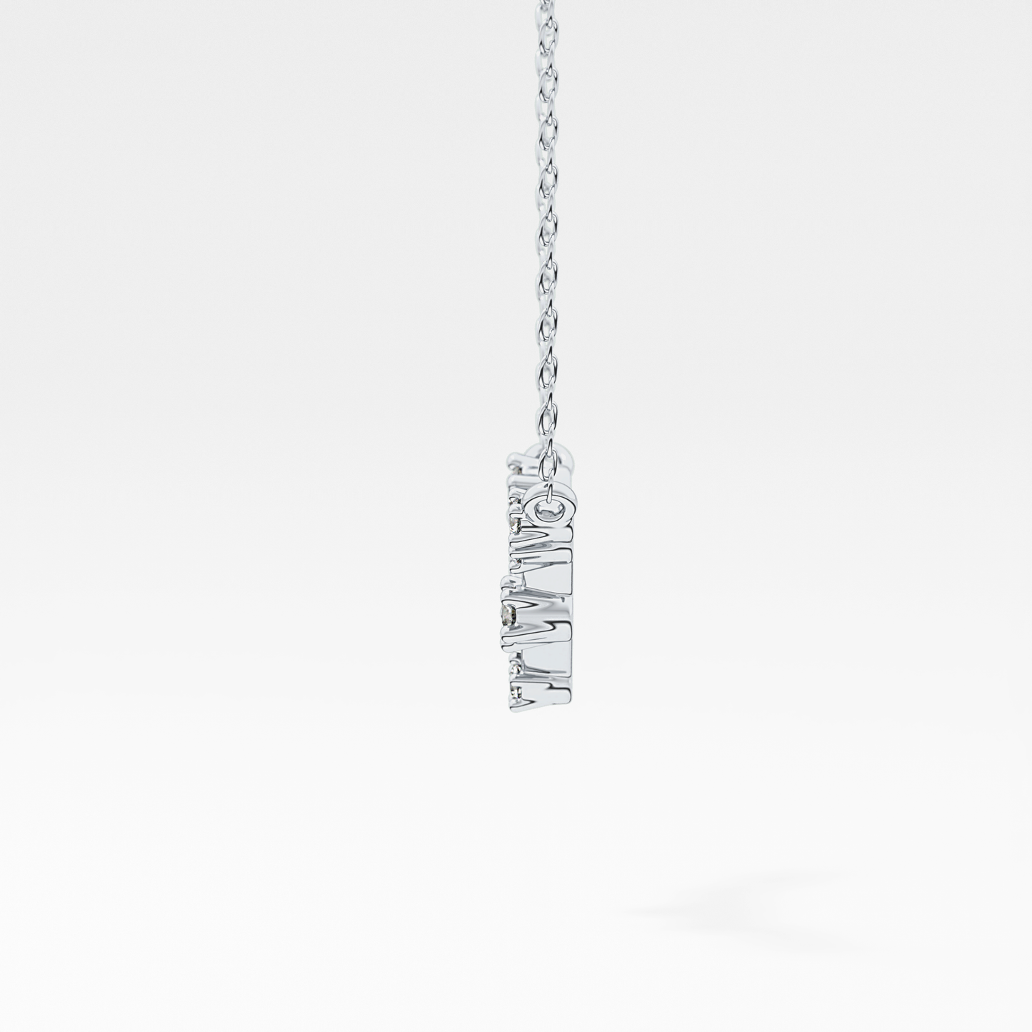 0.078 TCW Round Lab Grown Diamond Libra Zodiac Constellation Necklace