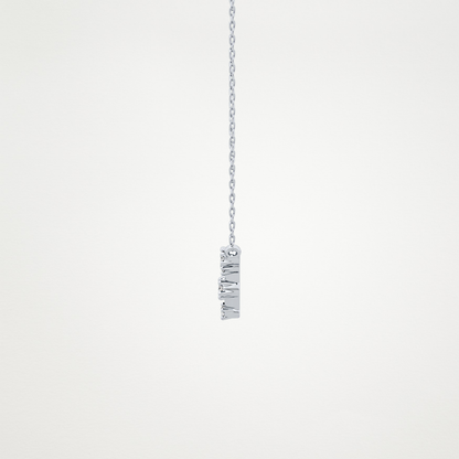 0.078 TCW Round Lab Grown Diamond Libra Zodiac Constellation Necklace