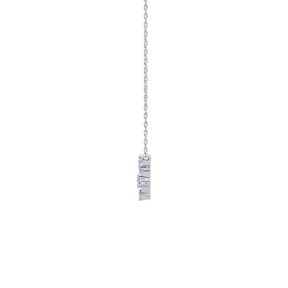 0.078 TCW Round Lab Grown Diamond Libra Zodiac Constellation Necklace