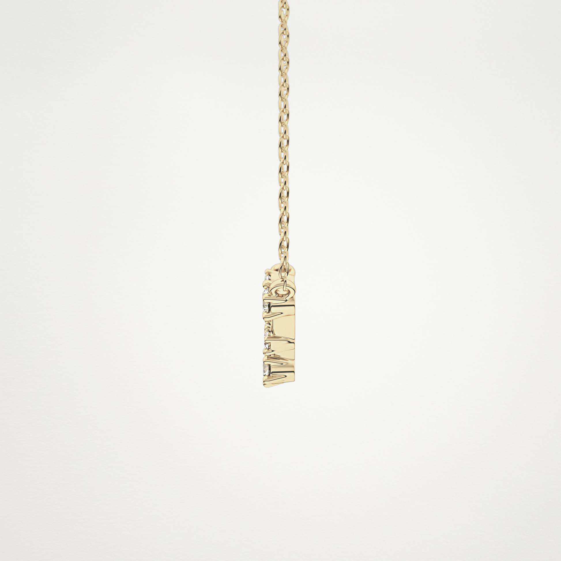 0.103 TCW Round Lab Grown Diamond Pisces Zodiac Constellation Necklace