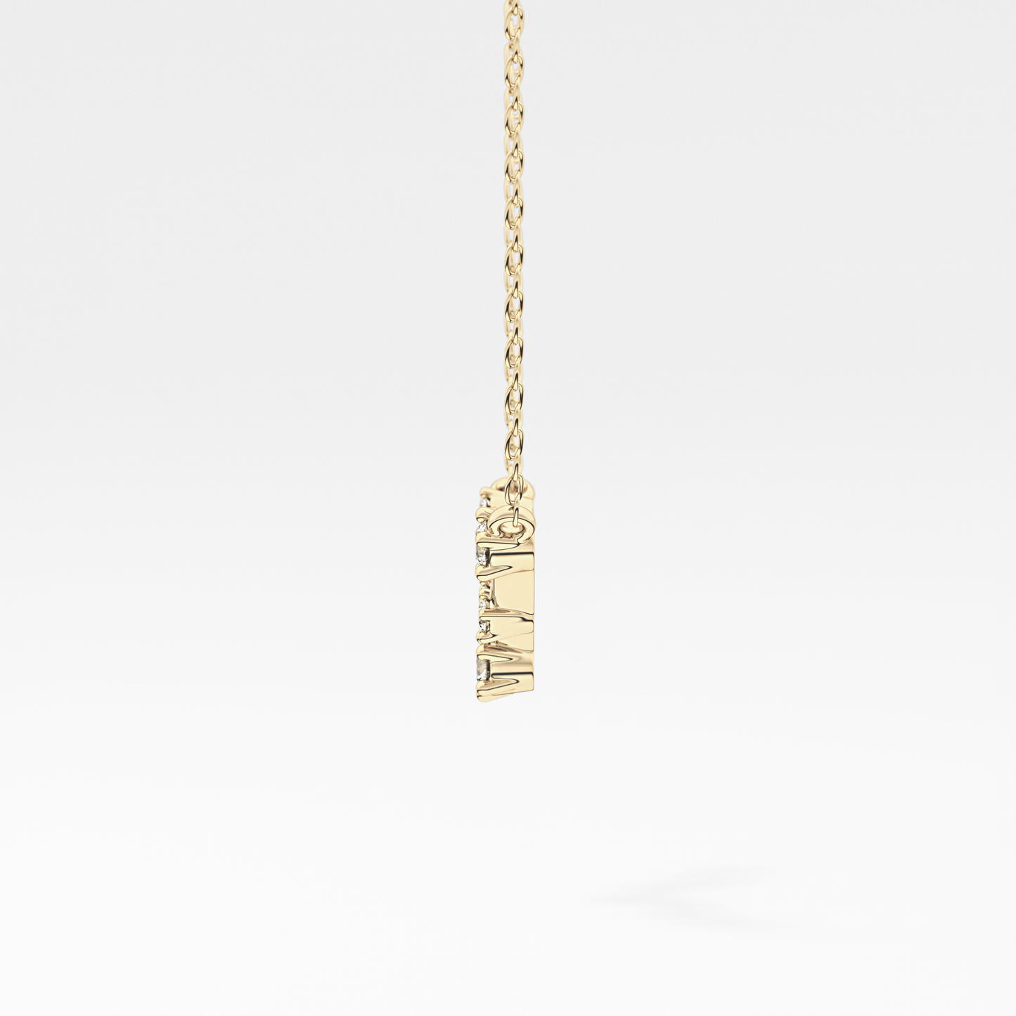 0.103 TCW Round Lab Grown Diamond Pisces Zodiac Constellation Necklace