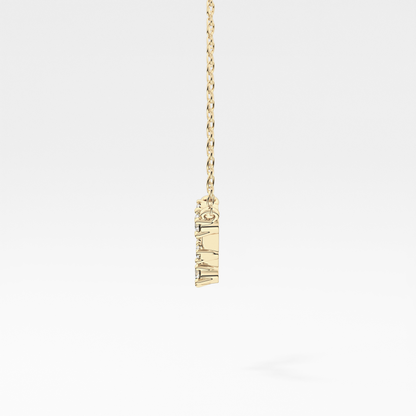 0.103 TCW Round Lab Grown Diamond Pisces Zodiac Constellation Necklace