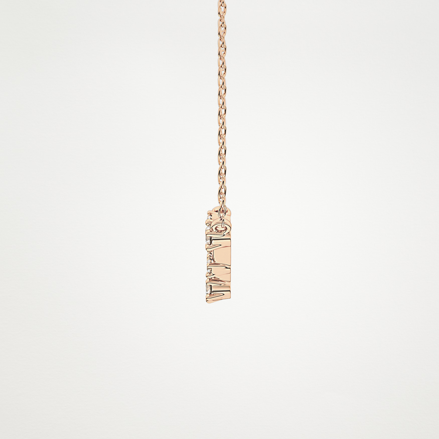 0.103 TCW Round Lab Grown Diamond Pisces Zodiac Constellation Necklace