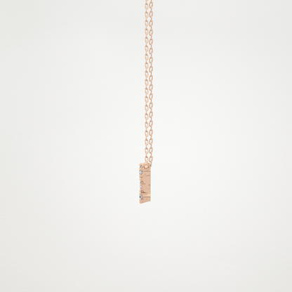 0.103 TCW Round Lab Grown Diamond Pisces Zodiac Constellation Necklace