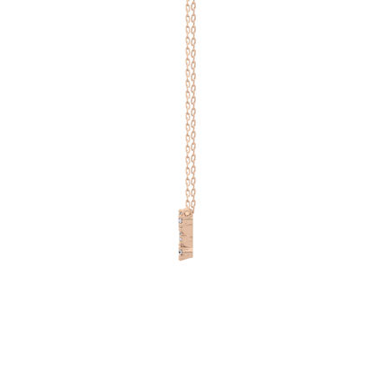 0.103 TCW Round Lab Grown Diamond Pisces Zodiac Constellation Necklace