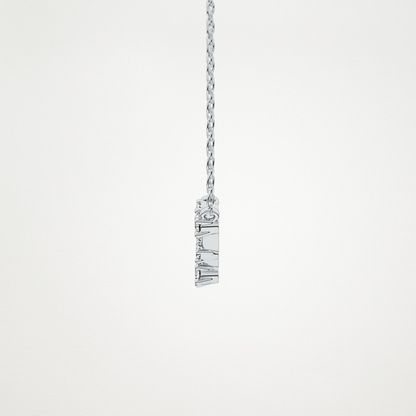 0.103 TCW Round Lab Grown Diamond Pisces Zodiac Constellation Necklace