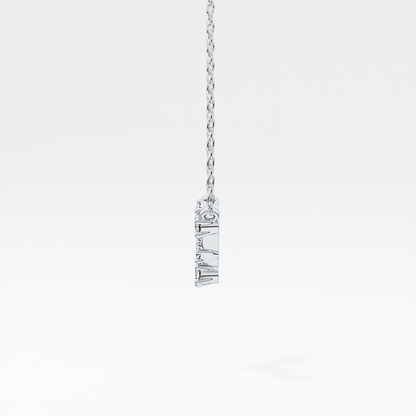 0.103 TCW Round Lab Grown Diamond Pisces Zodiac Constellation Necklace