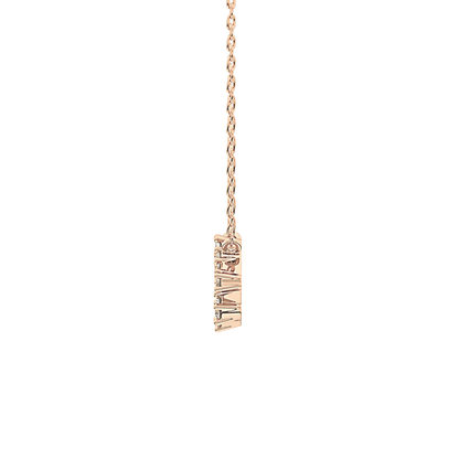 0.111 TCW Round Lab Grown Diamond Sagittarius Zodiac Constellation Necklace