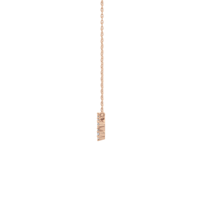 0.111 TCW Round Lab Grown Diamond Sagittarius Zodiac Constellation Necklace