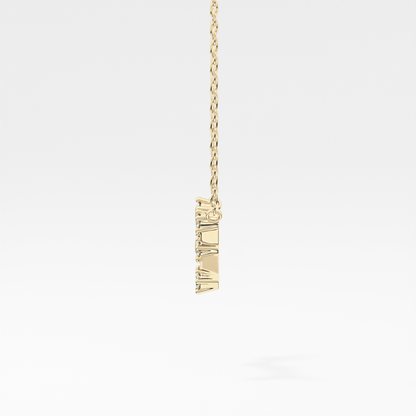 0.085 TCW Round Lab Grown Diamond Scorpio Zodiac Constellation Necklace