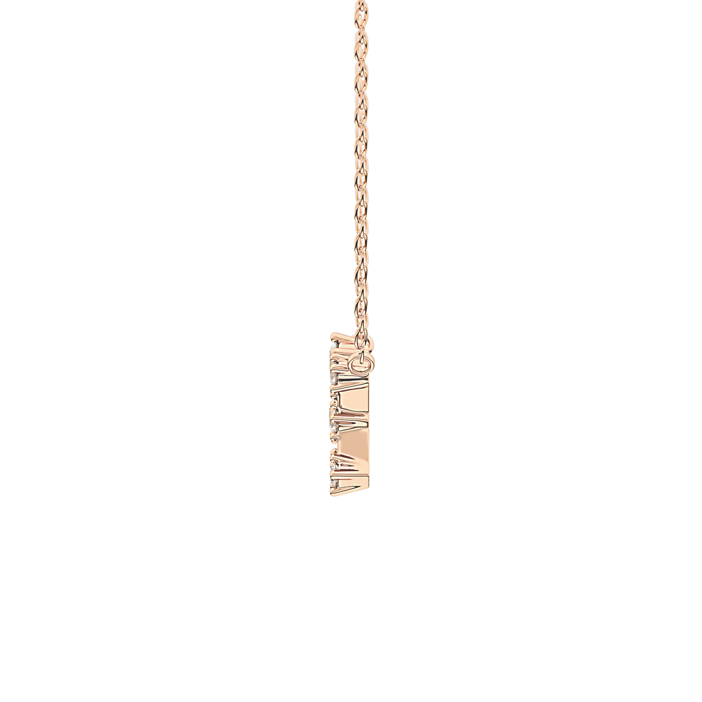 0.085 TCW Round Lab Grown Diamond Scorpio Zodiac Constellation Necklace