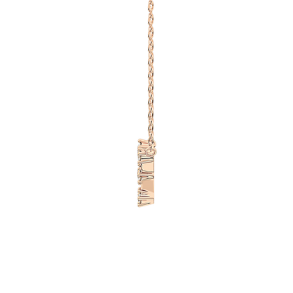 0.085 TCW Round Lab Grown Diamond Scorpio Zodiac Constellation Necklace