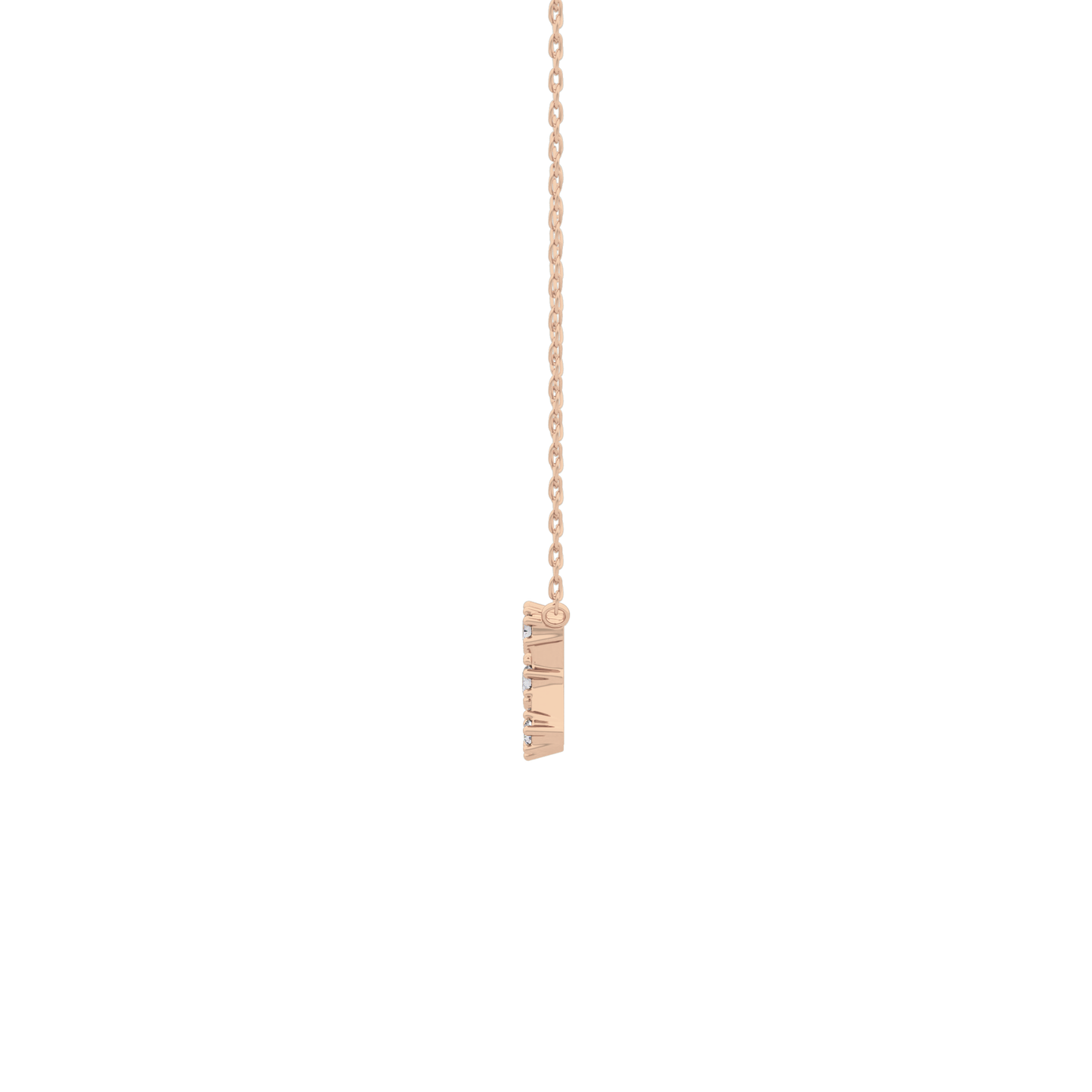 0.085 TCW Round Lab Grown Diamond Scorpio Zodiac Constellation Necklace