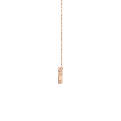 0.085 TCW Round Lab Grown Diamond Scorpio Zodiac Constellation Necklace