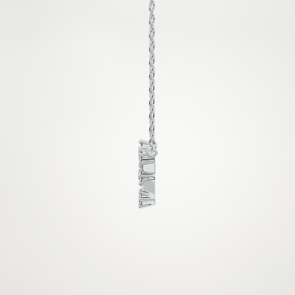 0.085 TCW Round Lab Grown Diamond Scorpio Zodiac Constellation Necklace
