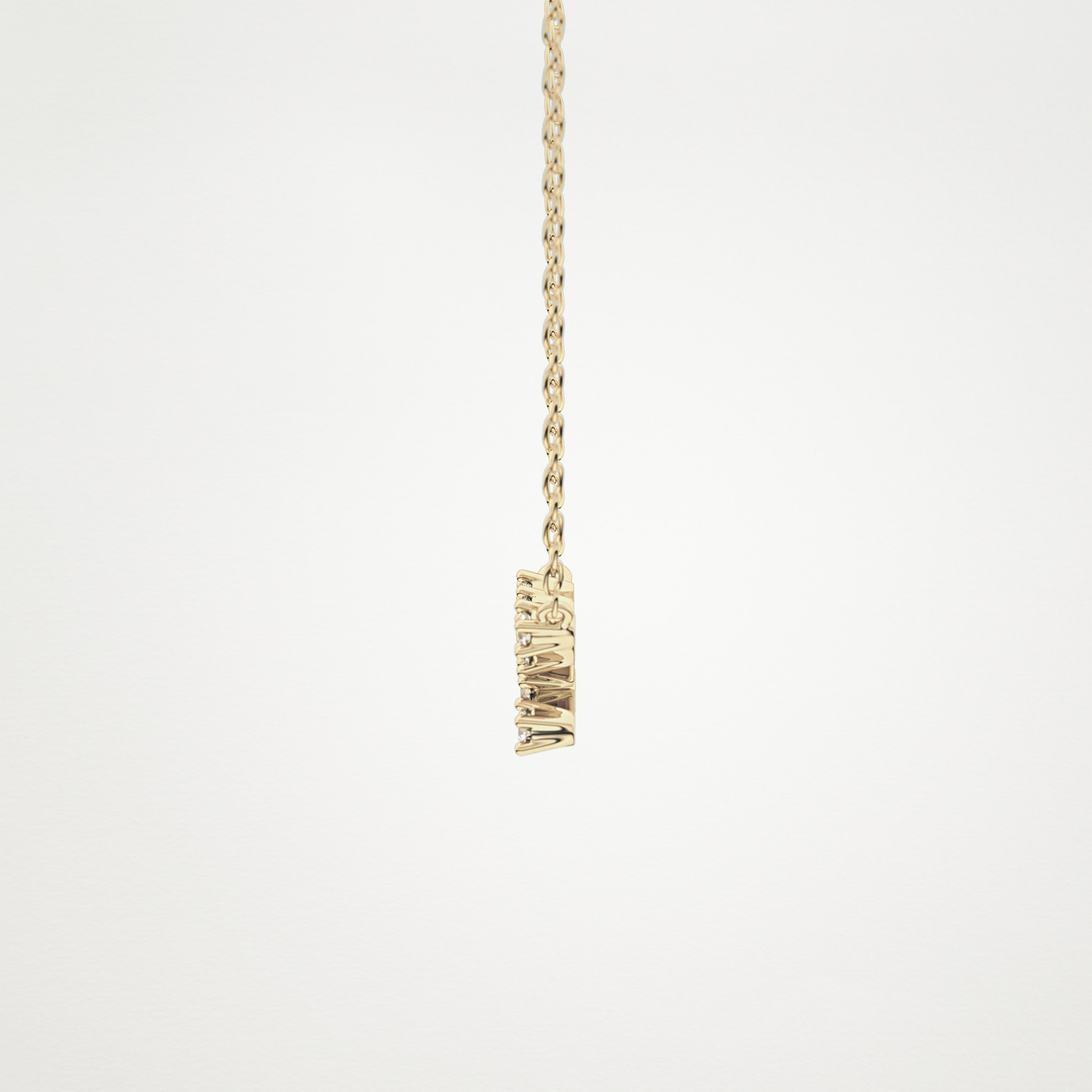 0.062 TCW Round Lab Grown Diamond Taurus Zodiac Constellation Necklace