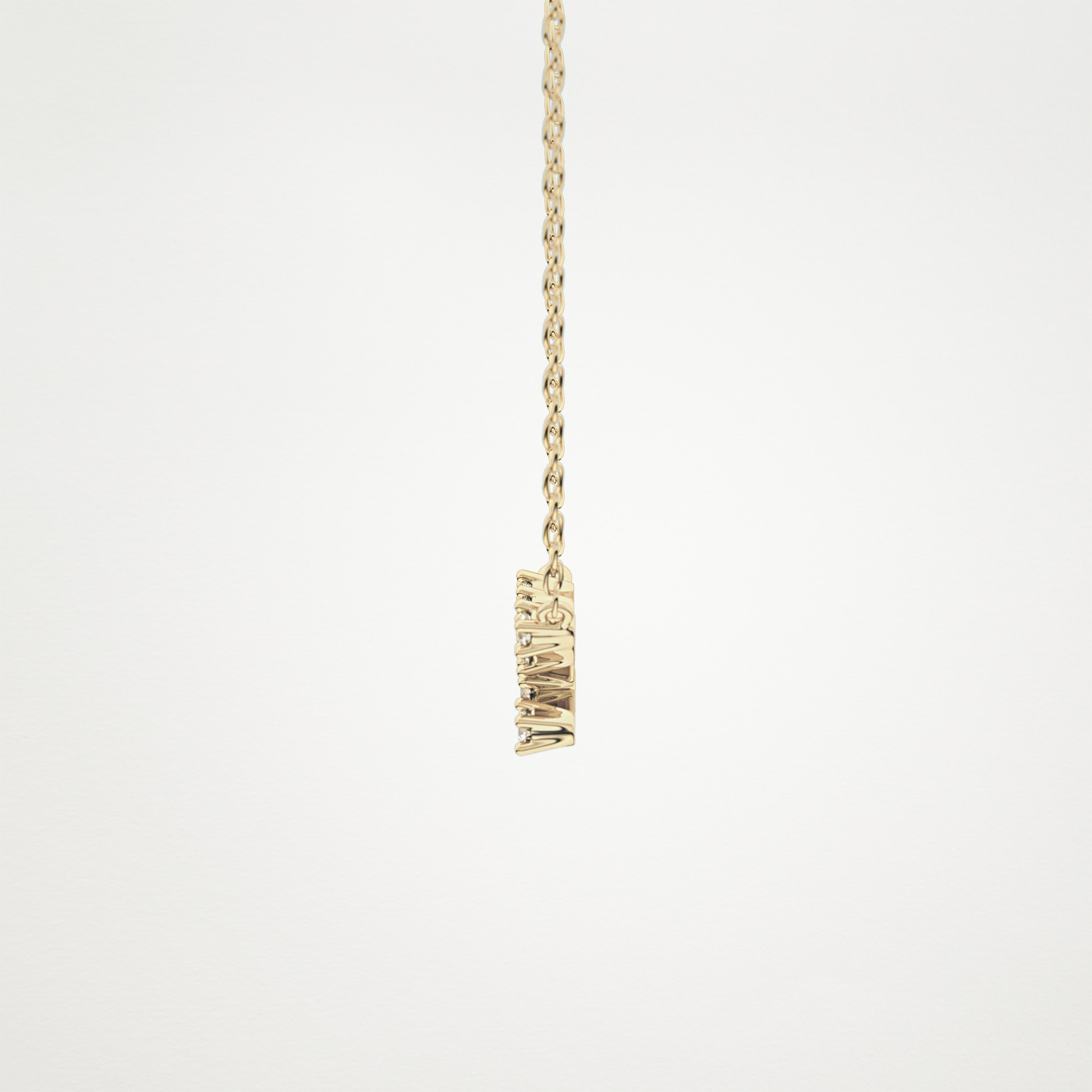 0.062 TCW Round Lab Grown Diamond Taurus Zodiac Constellation Necklace