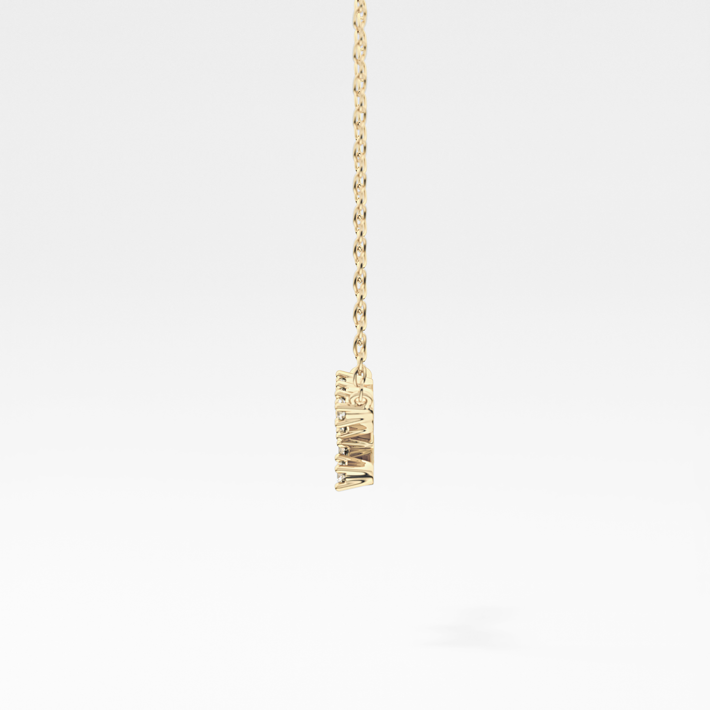 0.062 TCW Round Lab Grown Diamond Taurus Zodiac Constellation Necklace