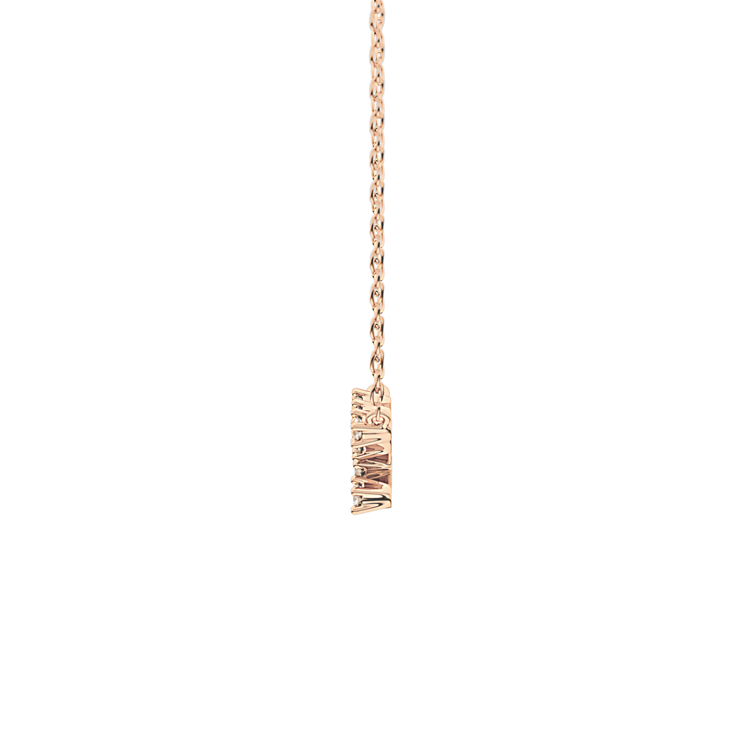 0.062 TCW Round Lab Grown Diamond Taurus Zodiac Constellation Necklace