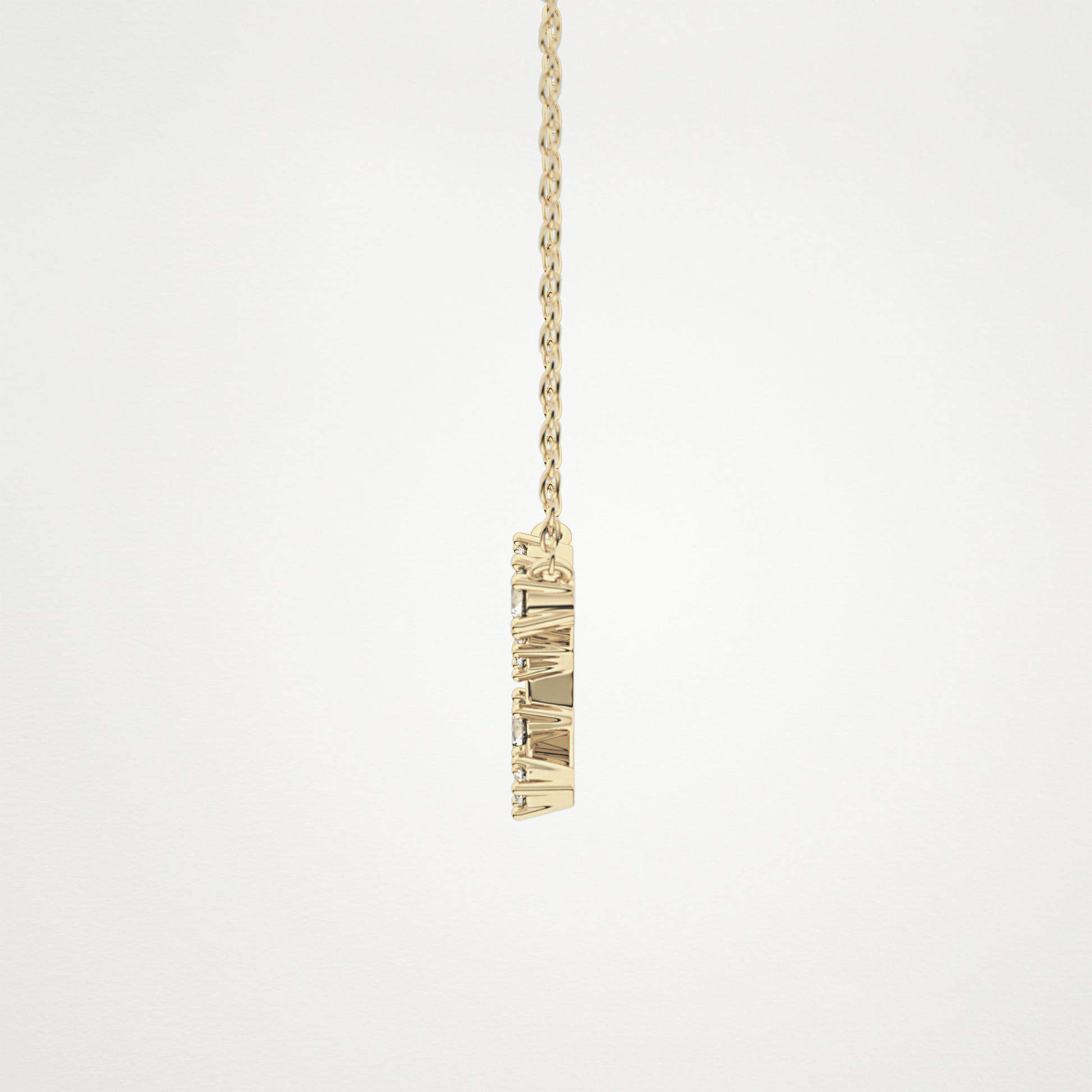 0.103 TCW Round Lab Grown Diamond Virgo Zodiac Constellation Necklace