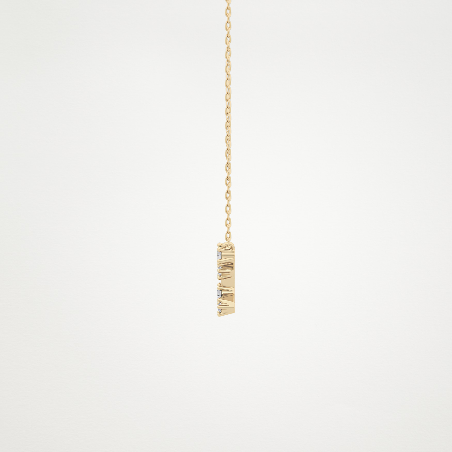 0.103 TCW Round Lab Grown Diamond Virgo Zodiac Constellation Necklace