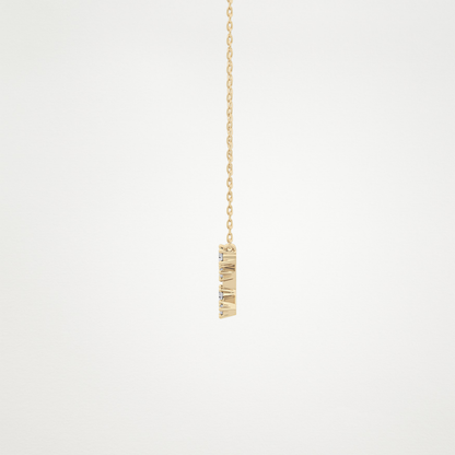 0.103 TCW Round Lab Grown Diamond Virgo Zodiac Constellation Necklace