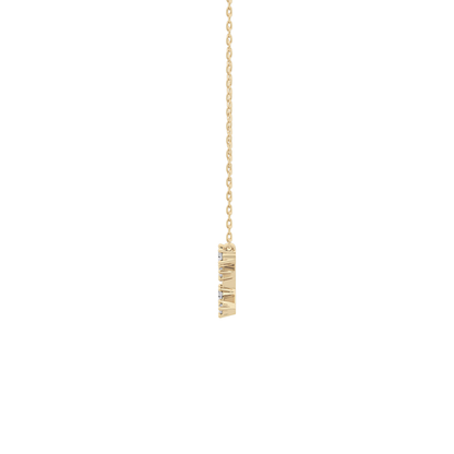 0.103 TCW Round Lab Grown Diamond Virgo Zodiac Constellation Necklace