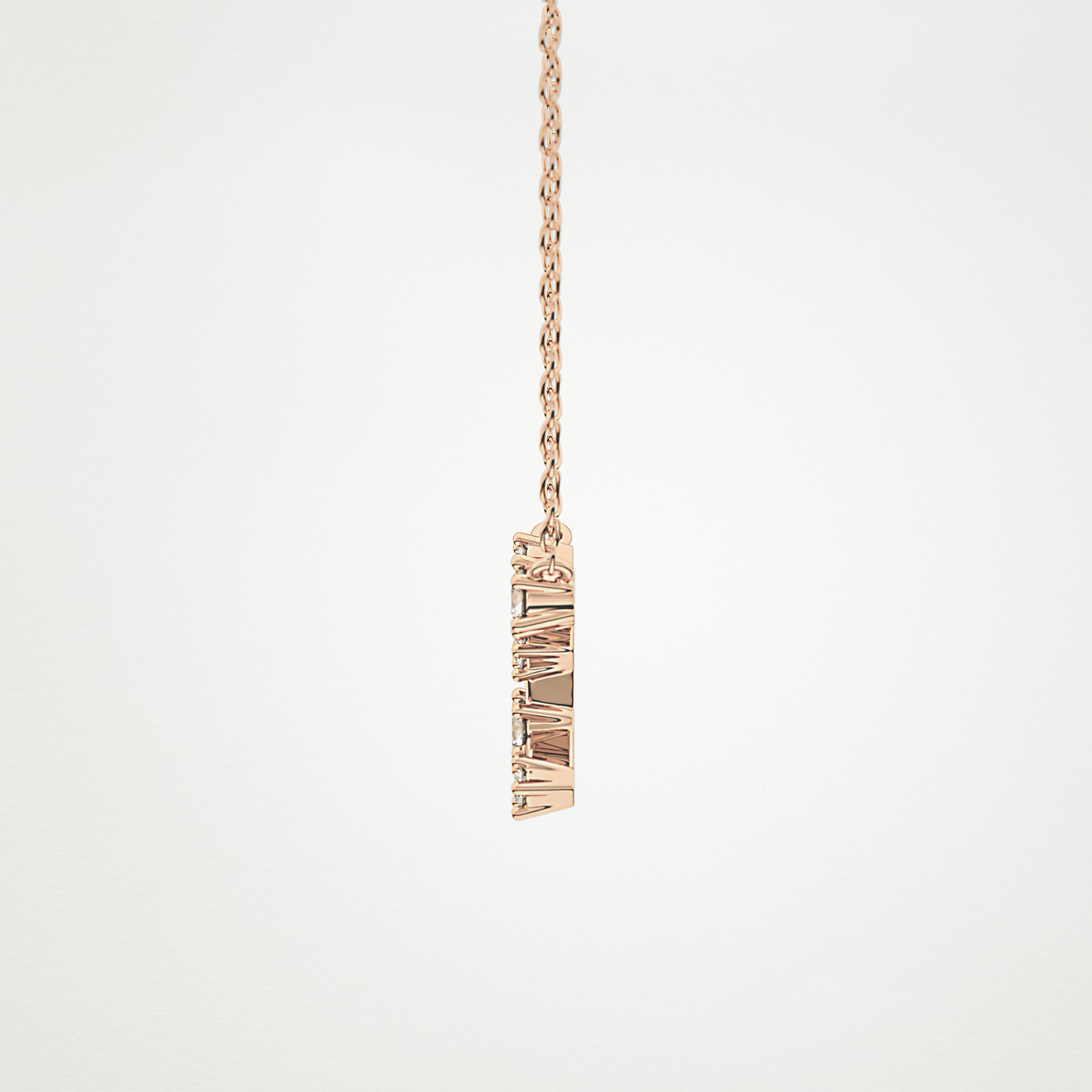 0.103 TCW Round Lab Grown Diamond Virgo Zodiac Constellation Necklace