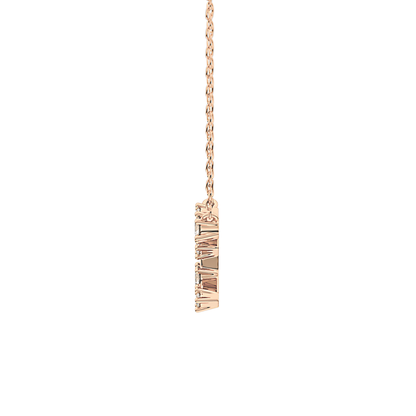 0.103 TCW Round Lab Grown Diamond Virgo Zodiac Constellation Necklace