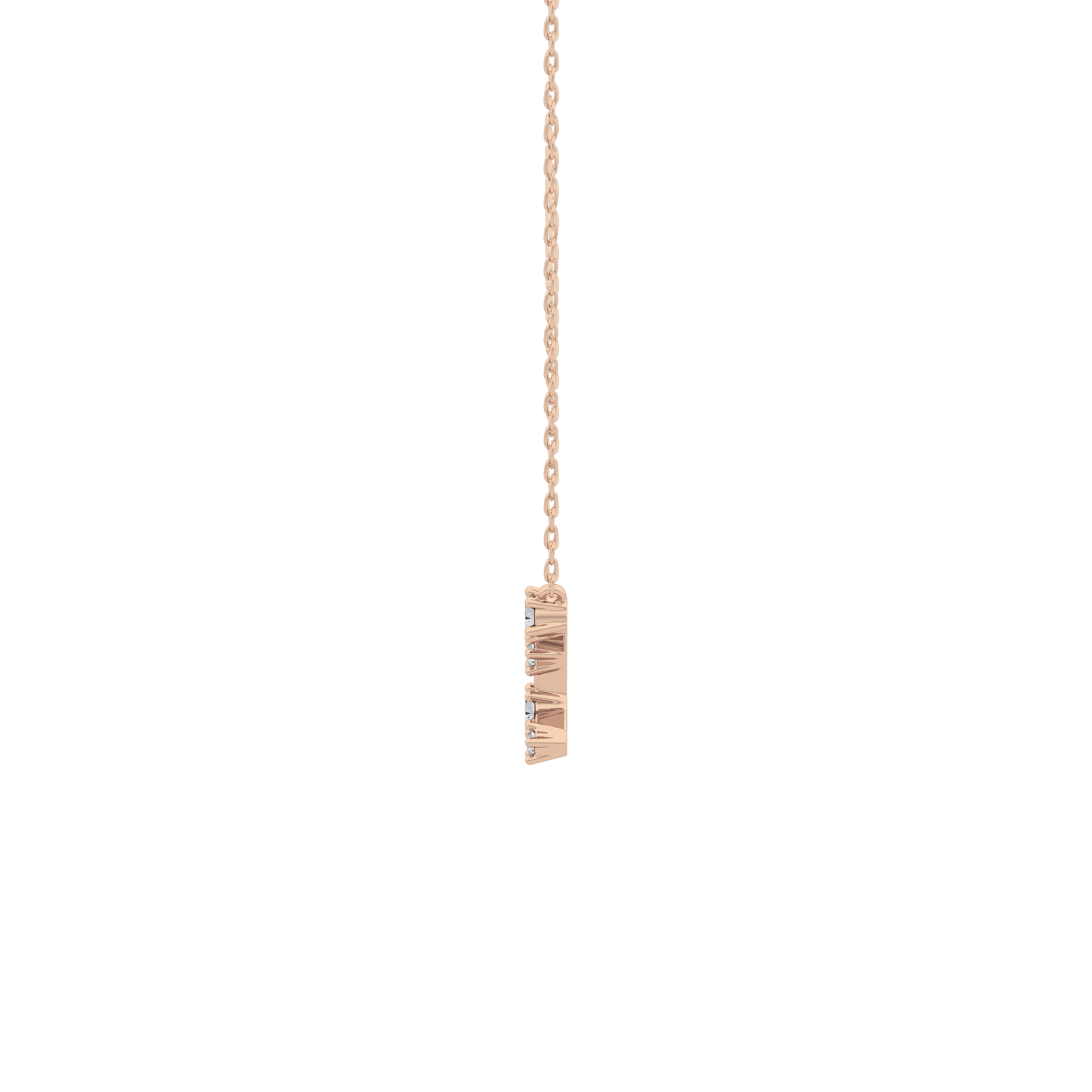 0.103 TCW Round Lab Grown Diamond Virgo Zodiac Constellation Necklace
