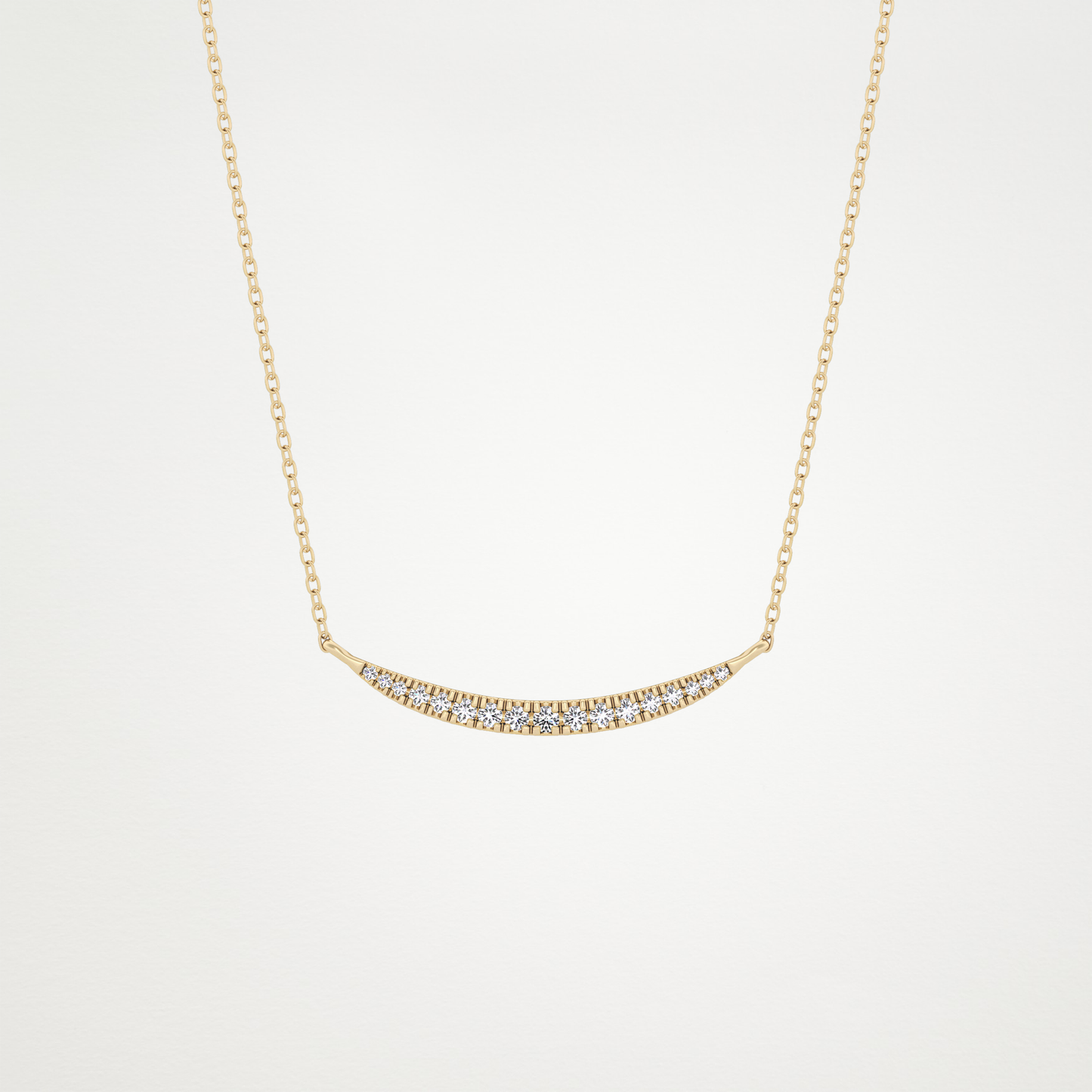 0.091 TCW Round Lab Grown Diamond Multi Stone Necklace