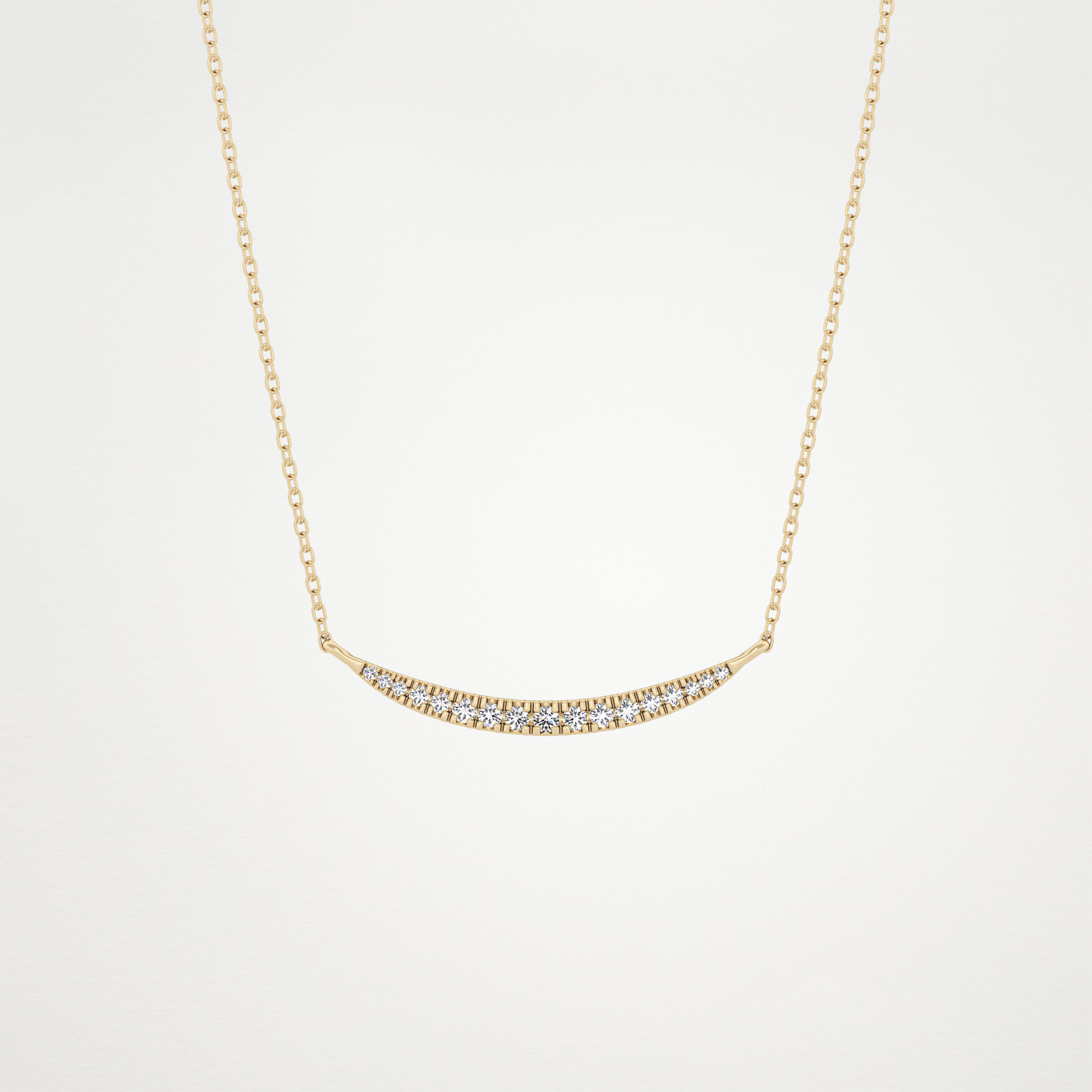 0.091 TCW Round Lab Grown Diamond Multi Stone Necklace