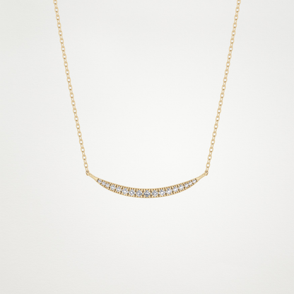 0.091 TCW Round Lab Grown Diamond Multi Stone Necklace