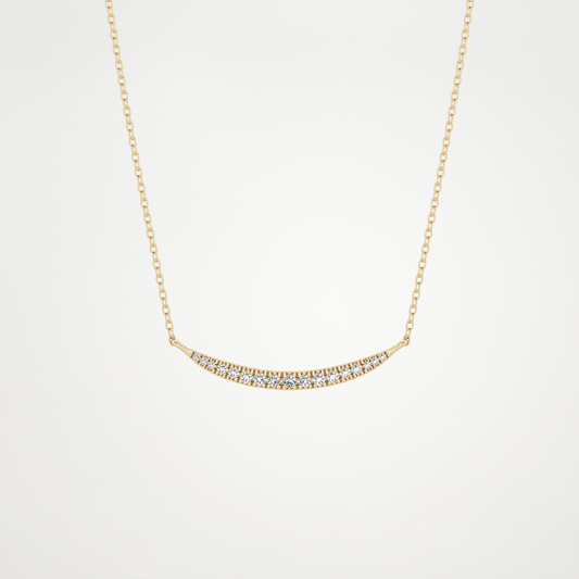 0.091 TCW Round Lab Grown Diamond Multi Stone Necklace